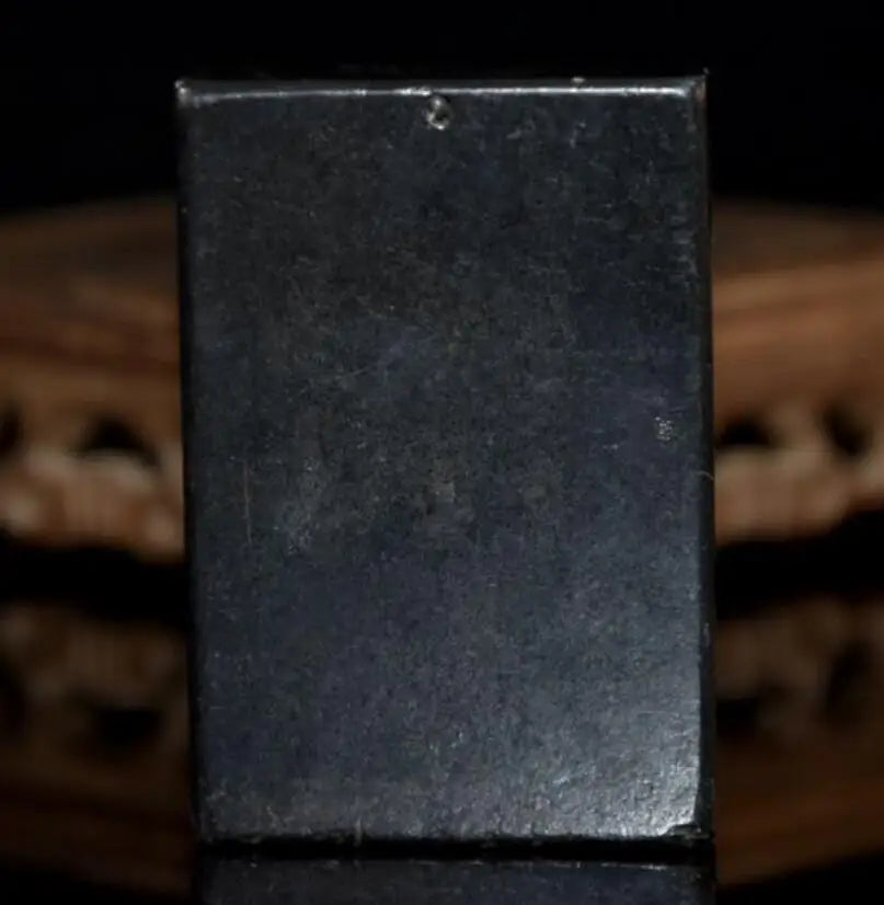 Hongshan culture archaize black iron meteorite Tathagata Buddha amulet statue