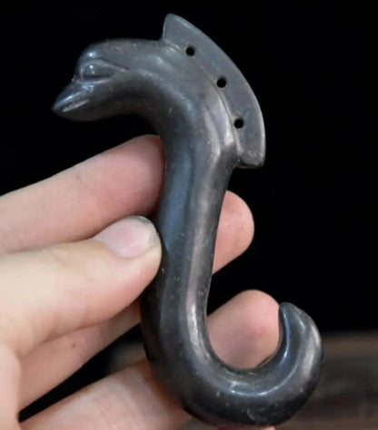 Hongshan culture archaize black iron meteorite archaize phoenix statue