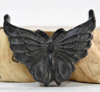 Hongshan culture archaize black iron meteorite butterfly statue