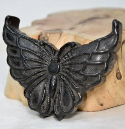 Hongshan culture archaize black iron meteorite butterfly statue