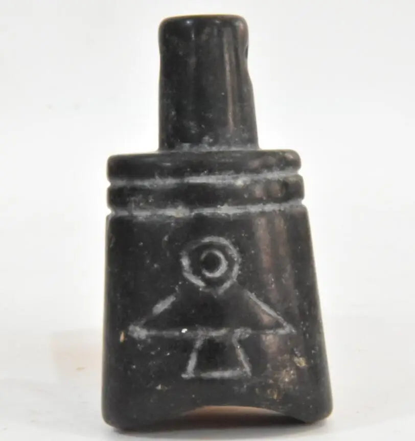 Hongshan culture archaize black iron meteorite chimes small statue