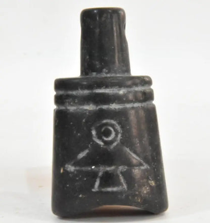 Hongshan culture archaize black iron meteorite chimes small statue