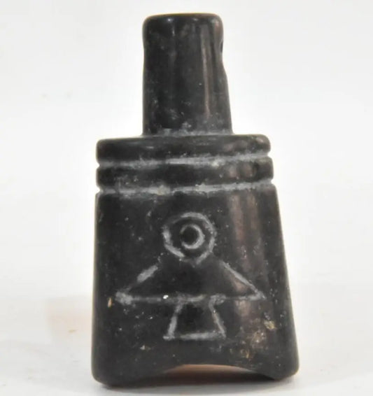 Hongshan culture archaize black iron meteorite chimes small statue