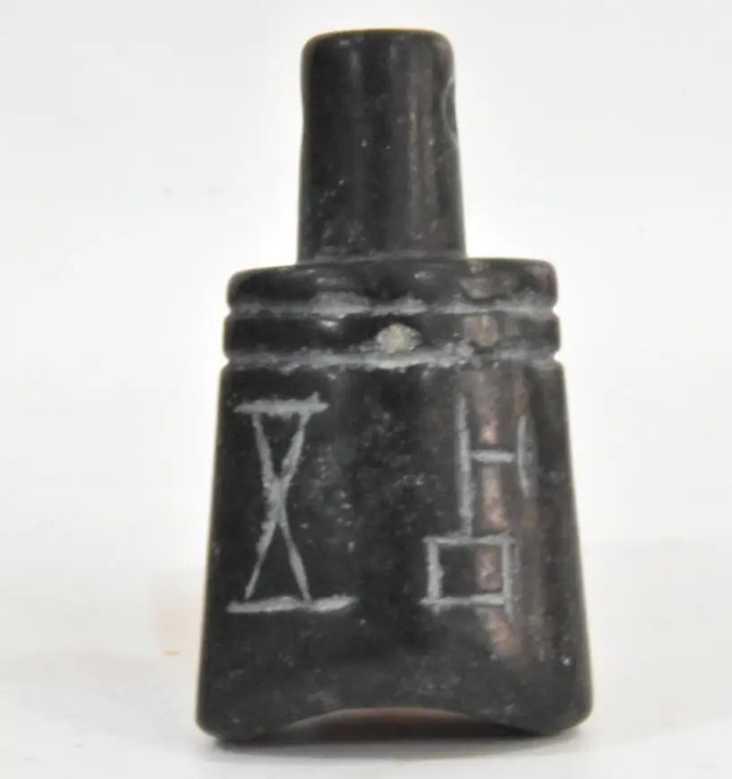 Hongshan culture archaize black iron meteorite chimes small statue