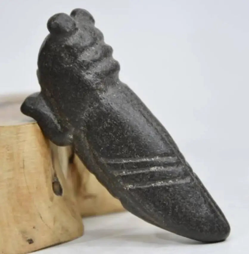 Hongshan culture archaize black iron meteorite cicada statue