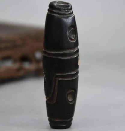 Hongshan culture archaize black iron meteorite day bead pendant statue