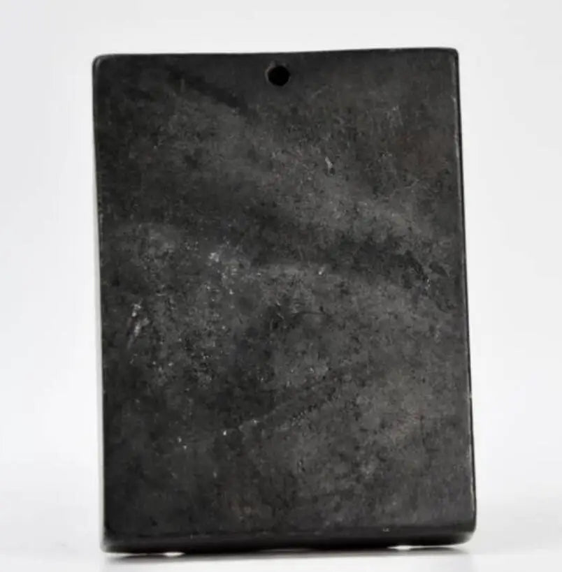 Hongshan culture archaize black iron meteorite sculpture Good lucky for you bi statue
