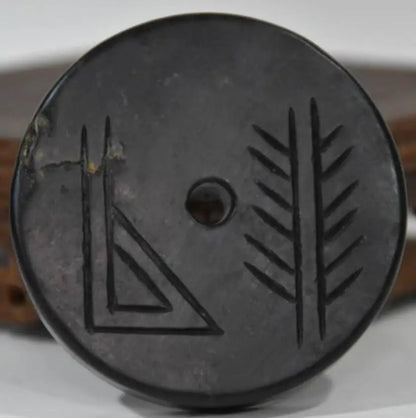 Hongshan culture archaize black iron meteorite sculpture hunting statue