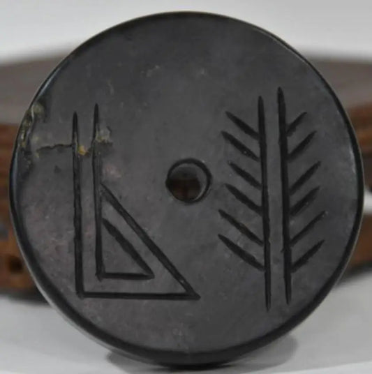 Hongshan culture archaize black iron meteorite sculpture hunting statue