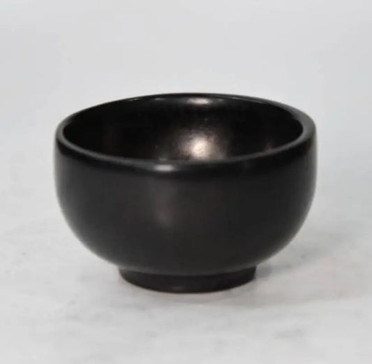 Hongshan culture archaize black iron meteorite sculpture wine cup statue