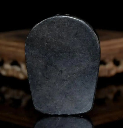 Hongshan culture archaize black iron meteorite thousand hand Guanyin amulet statue