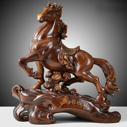 Horse To Success Ornaments Fortune Horse Carved Office Desktop Decoration Company Opening Business Gifts