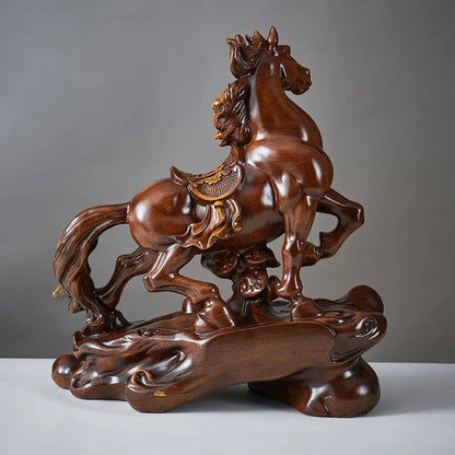 Horse To Success Ornaments Fortune Horse Carved Office Desktop Decoration Company Opening Business Gifts