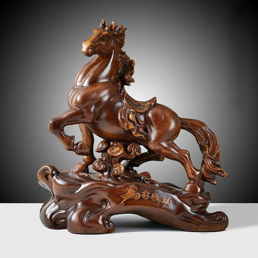 Horse To Success Ornaments Fortune Horse Carved Office Desktop Decoration Company Opening Business Gifts