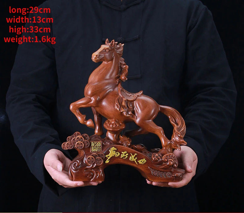 Horse To Success Study Decoration Office Desktop Ornament Crafts High-grade Opening Sculptures Gift