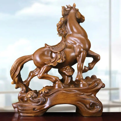 Horse To Success Study Decoration Office Desktop Ornament Crafts High-grade Opening Sculptures Gift