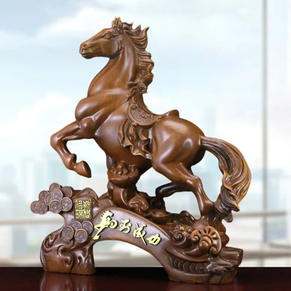 Horse To Success Study Decoration Office Desktop Ornament Crafts High-grade Opening Sculptures Gift