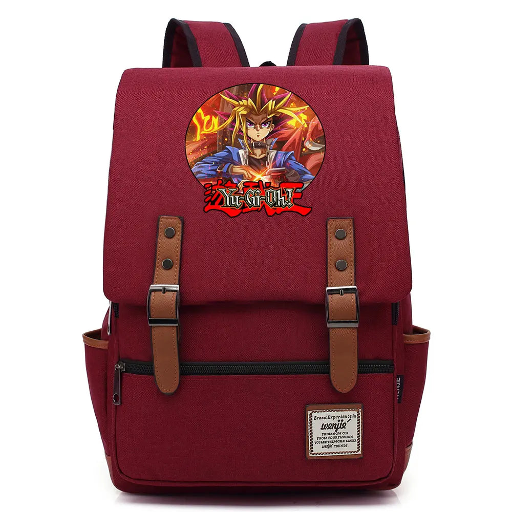 Hot Anime Yu-Gi-Oh! Printed Backpack - Thumbnail 4