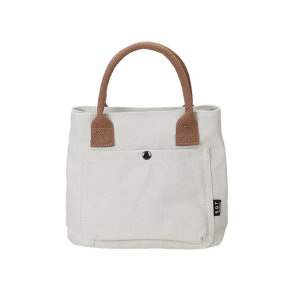 Hot Canvas Handbag For Women High Density Canvas Bag Casual Tote Bags Ladies Hand Bags Solid Shopping Handbags Black Beach Bag