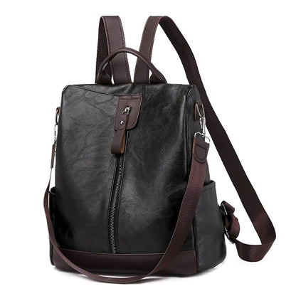 Hot Female backpack casual Multifunction Women Leather Backpack Female Shoulder Bag Sac A Dos Travel Back Pack mochila feminina