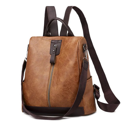 Hot Female backpack casual Multifunction Women Leather Backpack Female Shoulder Bag Sac A Dos Travel Back Pack mochila feminina