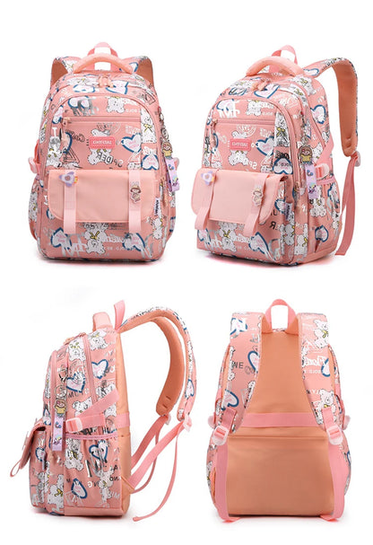 Hot Kids Backpacks School bags for girls Large Capacity Nylon Student School Child Children Cartoon Grades 1-6 Female Backpack