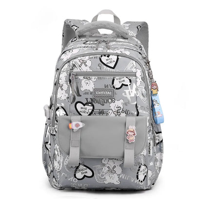 Hot Kids Backpacks School bags for girls Large Capacity Nylon Student School Child Children Cartoon Grades 1-6 Female Backpack