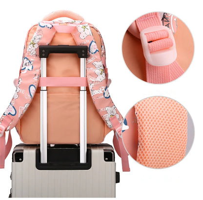 Hot Kids Backpacks School bags for girls Large Capacity Nylon Student School Child Children Cartoon Grades 1-6 Female Backpack