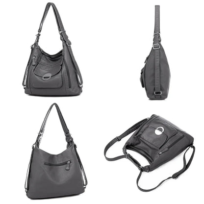 Hot Leather Luxury Handbags women bags designer Multifunction Shoulder Bags for Women Luxury Soft Large Capacity Casual Tote Bag