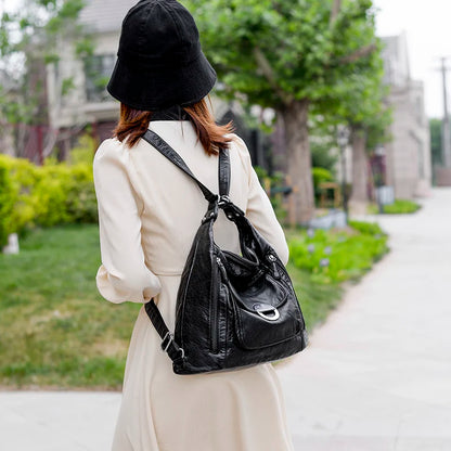 Hot Leather Luxury Handbags women bags designer Multifunction Shoulder Bags for Women Luxury Soft Large Capacity Casual Tote Bag