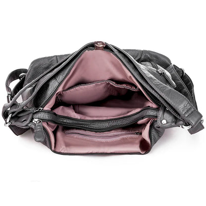 Hot Luxury large capacity Soft Leather handbags Fashion Women's bags Trend ladies shoulder messenger bag High Quality Totes Bags
