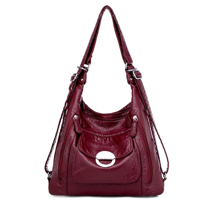 Hot Luxury large capacity Soft Leather handbags Fashion Women's bags Trend ladies shoulder messenger bag High Quality Totes Bags