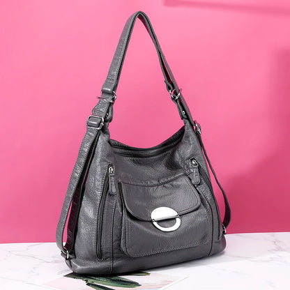 Hot Luxury large capacity Soft Leather handbags Fashion Women's bags Trend ladies shoulder messenger bag High Quality Totes Bags