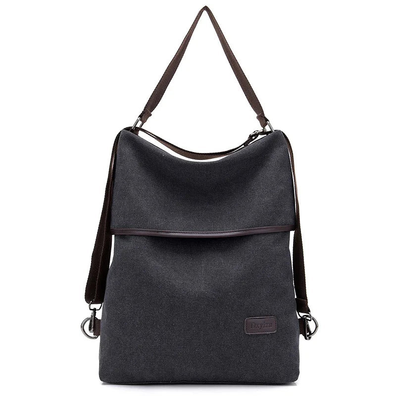 Hot Multifunctional Canvas Backpack for Women Multi Pocket Travel Backpacks Female School Bag for Teenage Girls Book Mochilas