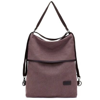 Hot Multifunctional Canvas Backpack for Women Multi Pocket Travel Backpacks Female School Bag for Teenage Girls Book Mochilas
