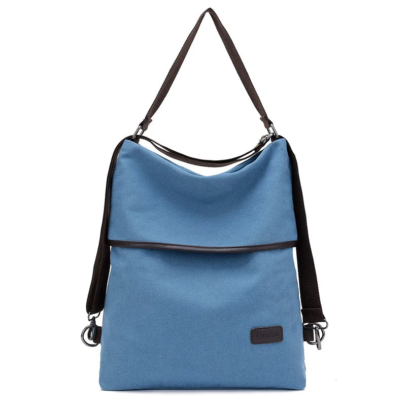 Hot Multifunctional Canvas Backpack for Women Multi Pocket Travel Backpacks Female School Bag for Teenage Girls Book Mochilas
