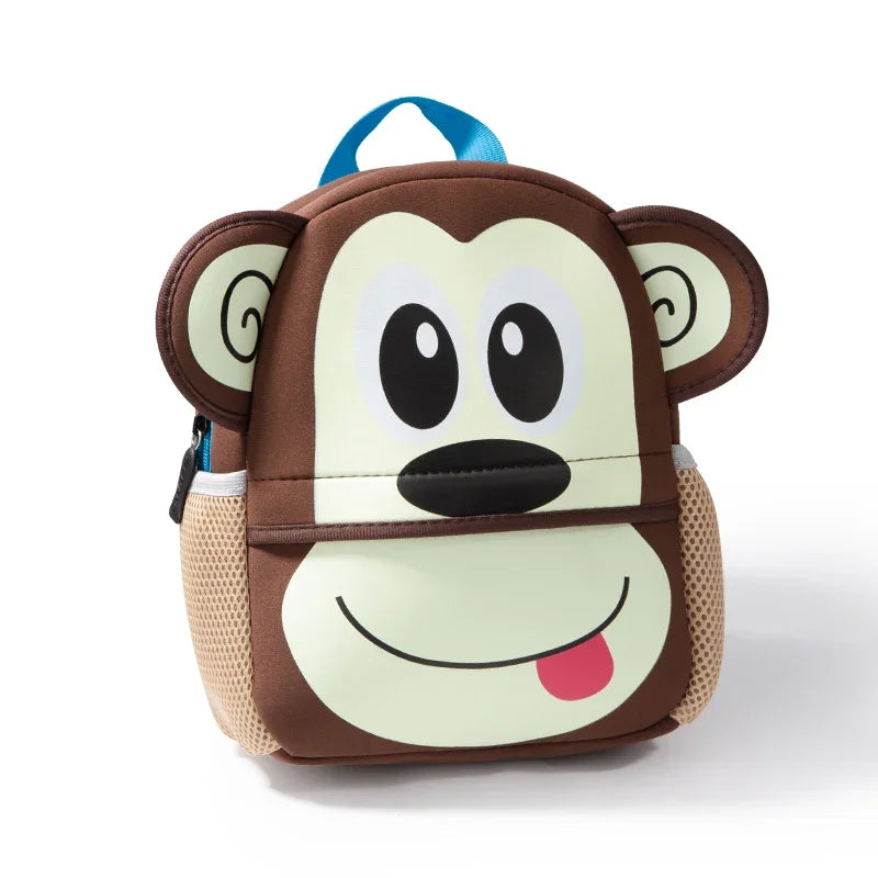 Hot New 3D Animal Children Backpacks Dog Design Girl Boys Backpack Toddler Kids Neoprene School Bags Kindergarten Cartoon Bag