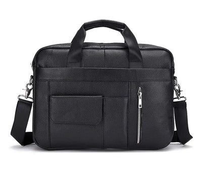 Hot Sale Briefcase Men Real Cowhide Handbags Male Large Business Shoulder Men's Genuine Leather Messenger Bag Tote