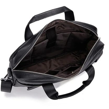 Hot Sale Briefcase Men Real Cowhide Handbags Male Large Business Shoulder Men's Genuine Leather Messenger Bag Tote