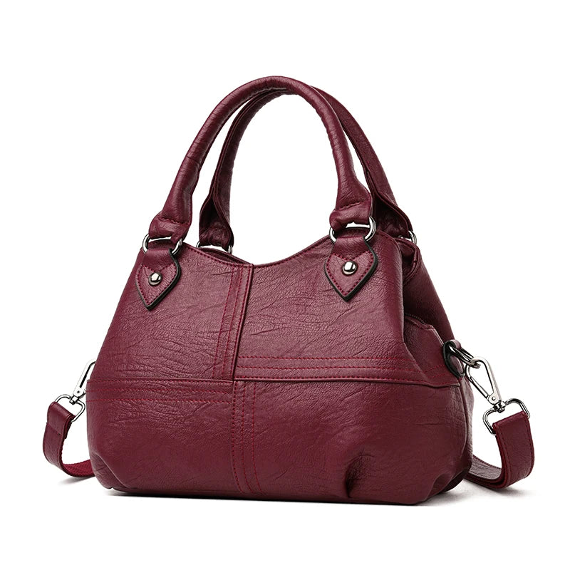 Hot Sale Fashion Patchwork Sheepskin Shoulder Crossbody Bags Ladies Leather Women Bags Women Leather Handbags Ladies Hand Bags