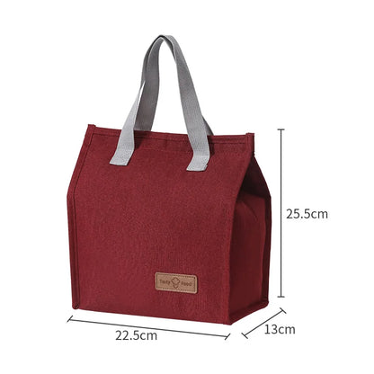 Hot Sale Office Commute Thermal Insulation Lunch Bags for Women Students Boys Girls Food Pouch Travel Essentials Cooler Bag
