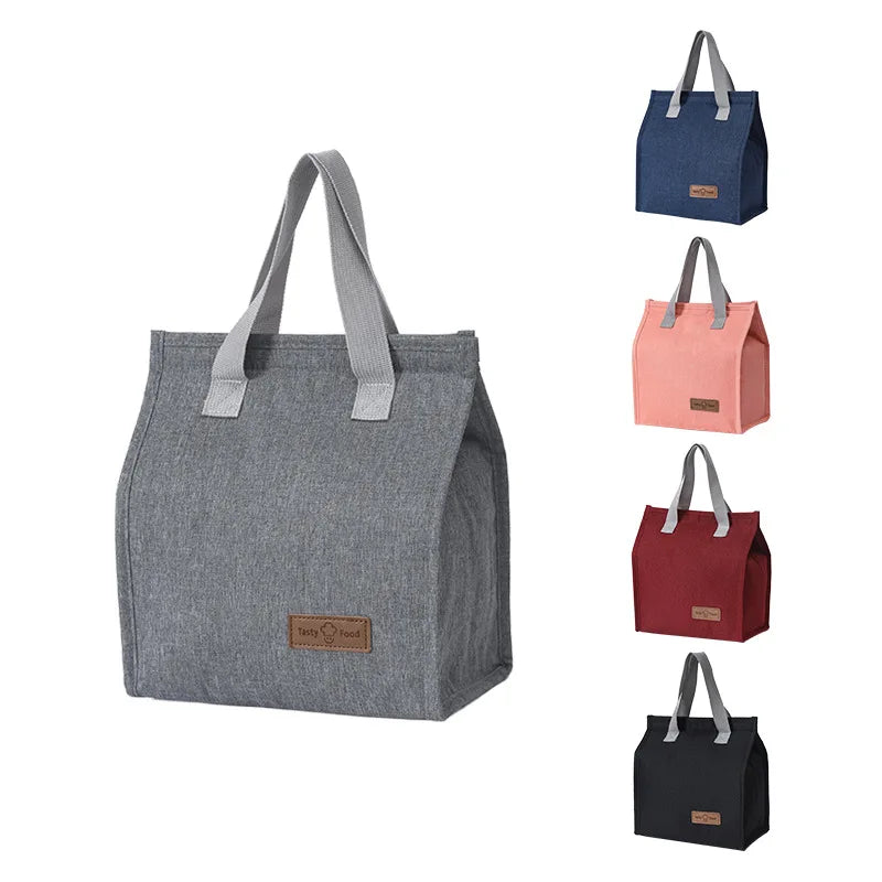 Hot Sale Office Commute Thermal Insulation Lunch Bags for Women Students Boys Girls Food Pouch Travel Essentials Cooler Bag