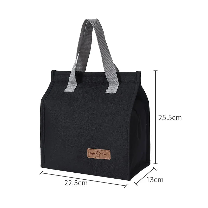 Hot Sale Office Commute Thermal Insulation Lunch Bags for Women Students Boys Girls Food Pouch Travel Essentials Cooler Bag