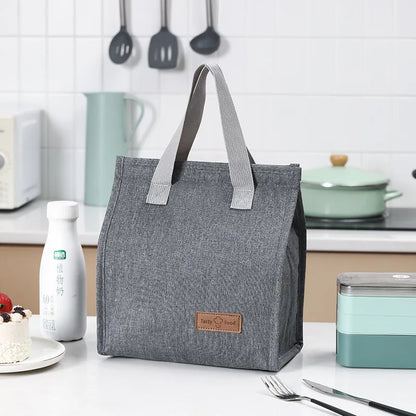 Hot Sale Office Commute Thermal Insulation Lunch Bags for Women Students Boys Girls Food Pouch Travel Essentials Cooler Bag
