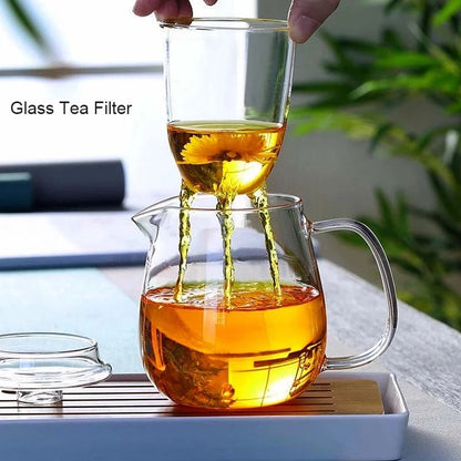 Hot Sale Teapots Borosilicate Heat Resistant Glass Teapot Gas Stove Flower Puer Kettle Chinese Kung Fu Tea Set With Filter