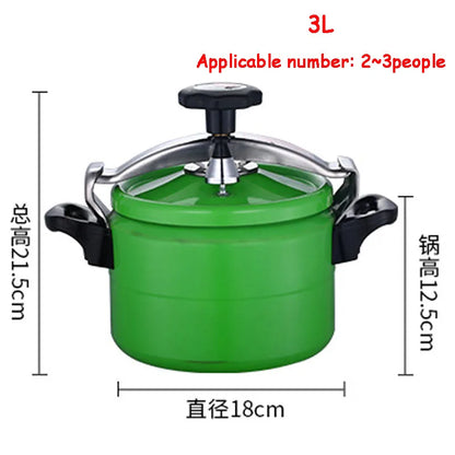 Household Aluminum Pressure Cooker 2/3L Explosion-Proof Pot Kitchen Soup Pot High Elevation Cookware Outdoor Camping Gas Stove