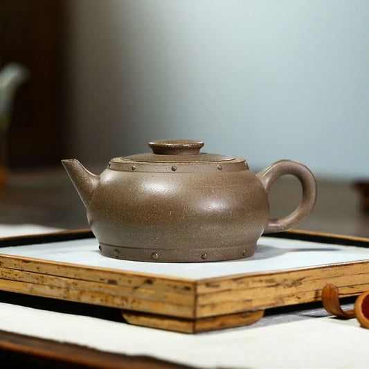 Household Boutique Zisha Tea Pot Customized Raw Ore Section Mud Teapot Yixing Purple Clay Filter Kettle Tea Sets Gifts 230ml