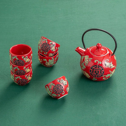 Household Ceramics Tea Pot Set Teacup Teapot Customized Tea Ceremony Supplies Boutique Handmade Tea Sets Wedding Gifts