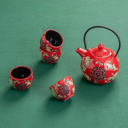 Household Ceramics Tea Pot Set Teacup Teapot Customized Tea Ceremony Supplies Boutique Handmade Tea Sets Wedding Gifts