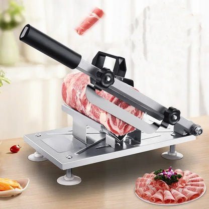 Household Manual Lamb Slicer Frozen Meat Cutting Machine Beef Herb Mutton Rolls Cutter